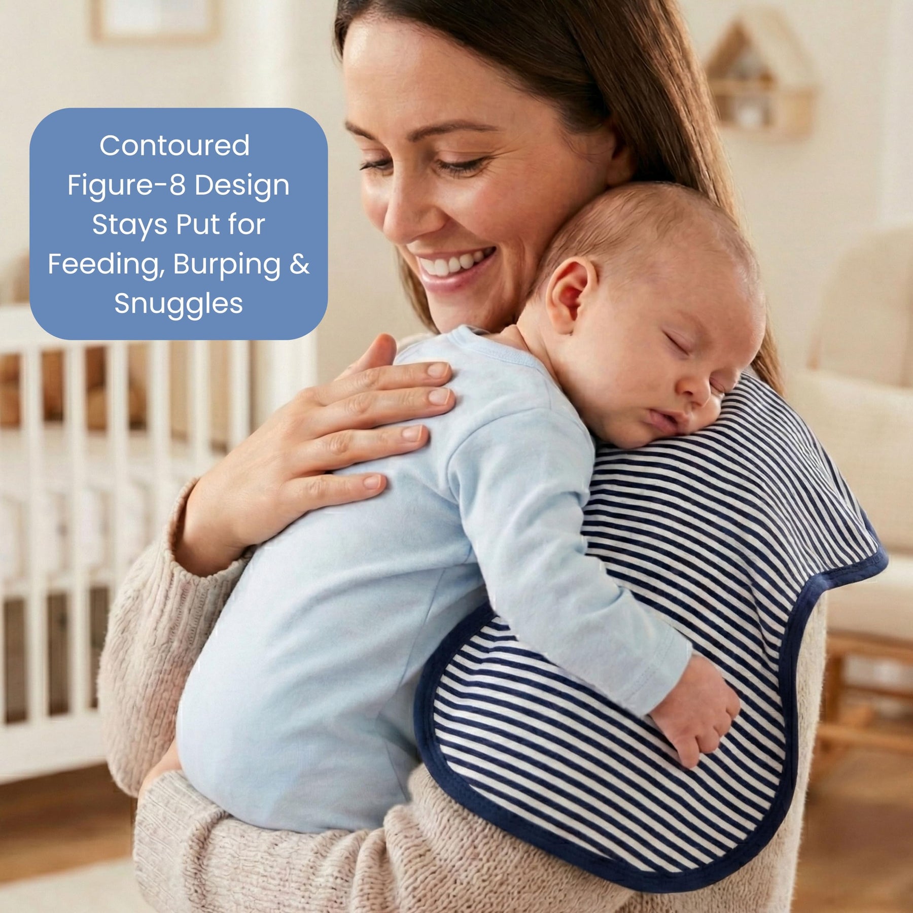 Organic Cotton Baby Burp Cloth Set