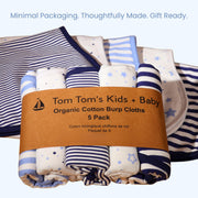 Organic Cotton Baby Burp Cloth Set