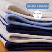 Organic Cotton Baby Burp Cloth Set