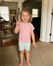 Toddler Girl Basic Tee Set
