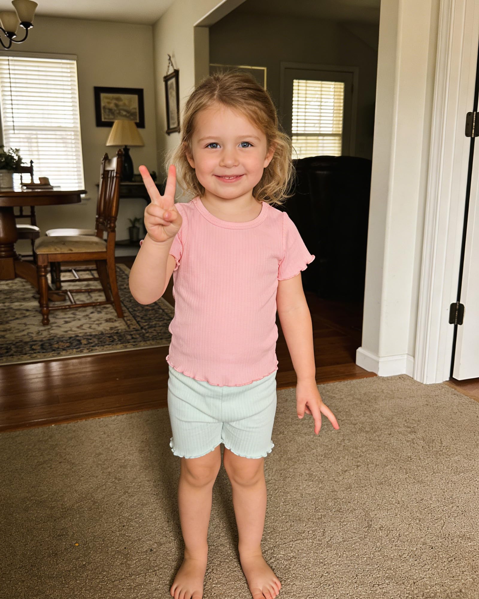 Toddler Girl Basic Tee Set