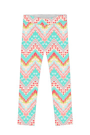 Girls Floral Print Leggings