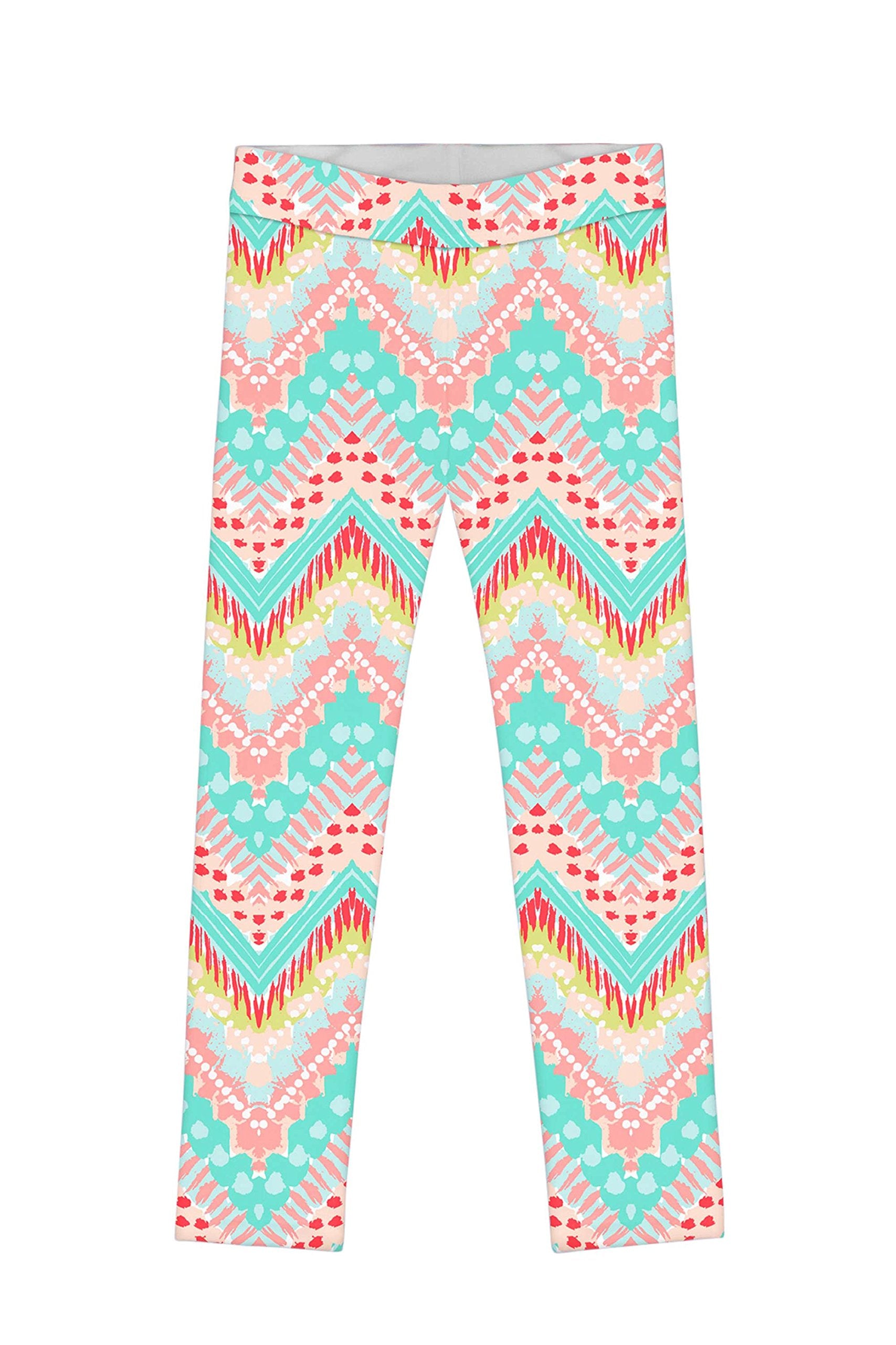 Girls Floral Print Leggings