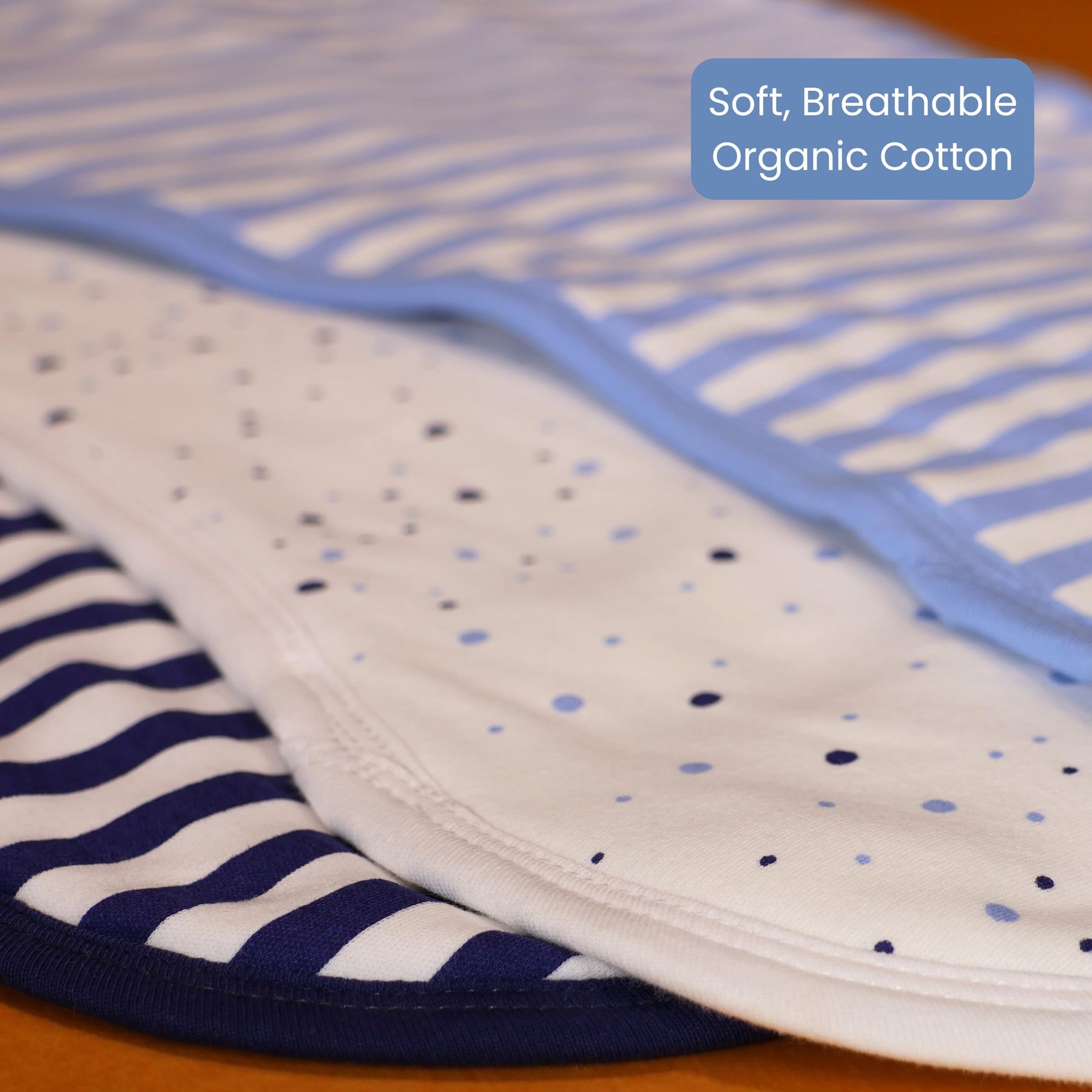 Organic Cotton Baby Burp Cloth Set