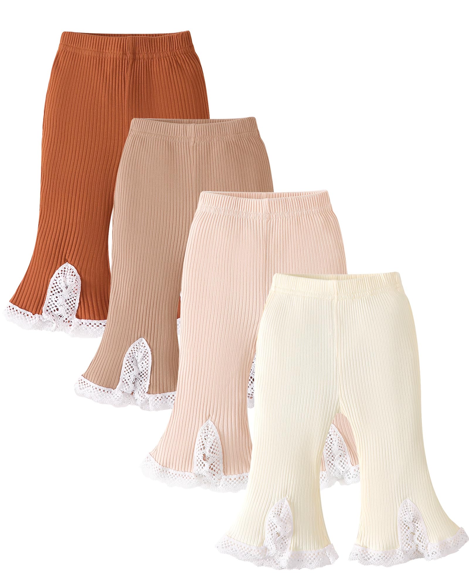Baby Girl Ribbed Flare Pants Set