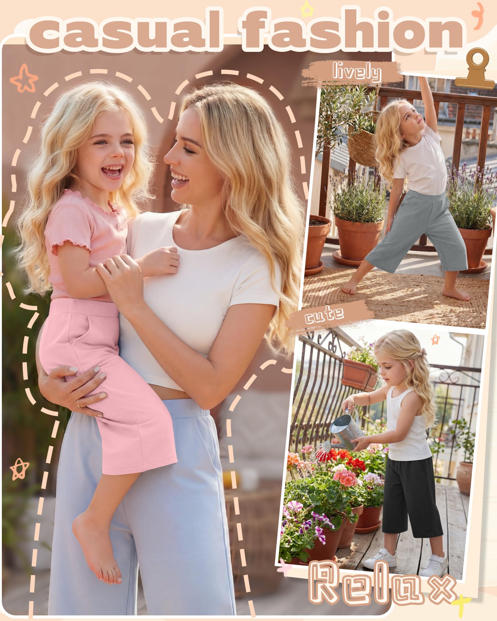 Toddler Girl Capri Pants Set