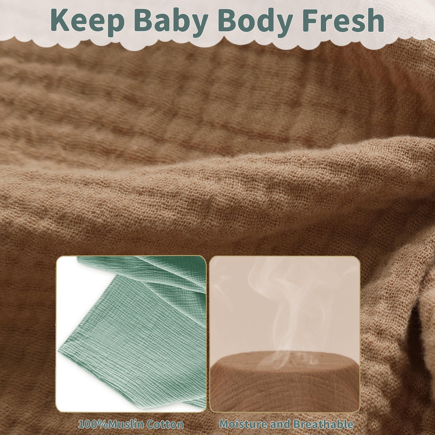 Muslin Swaddle Blanket Set